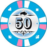 Buffalo Kerámia póker zseton 50
