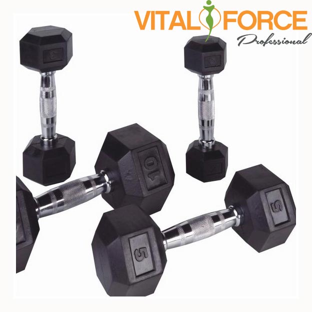 Vital Force Professional Fix Hexa Gumis súlyzó szett 12,5-30kg